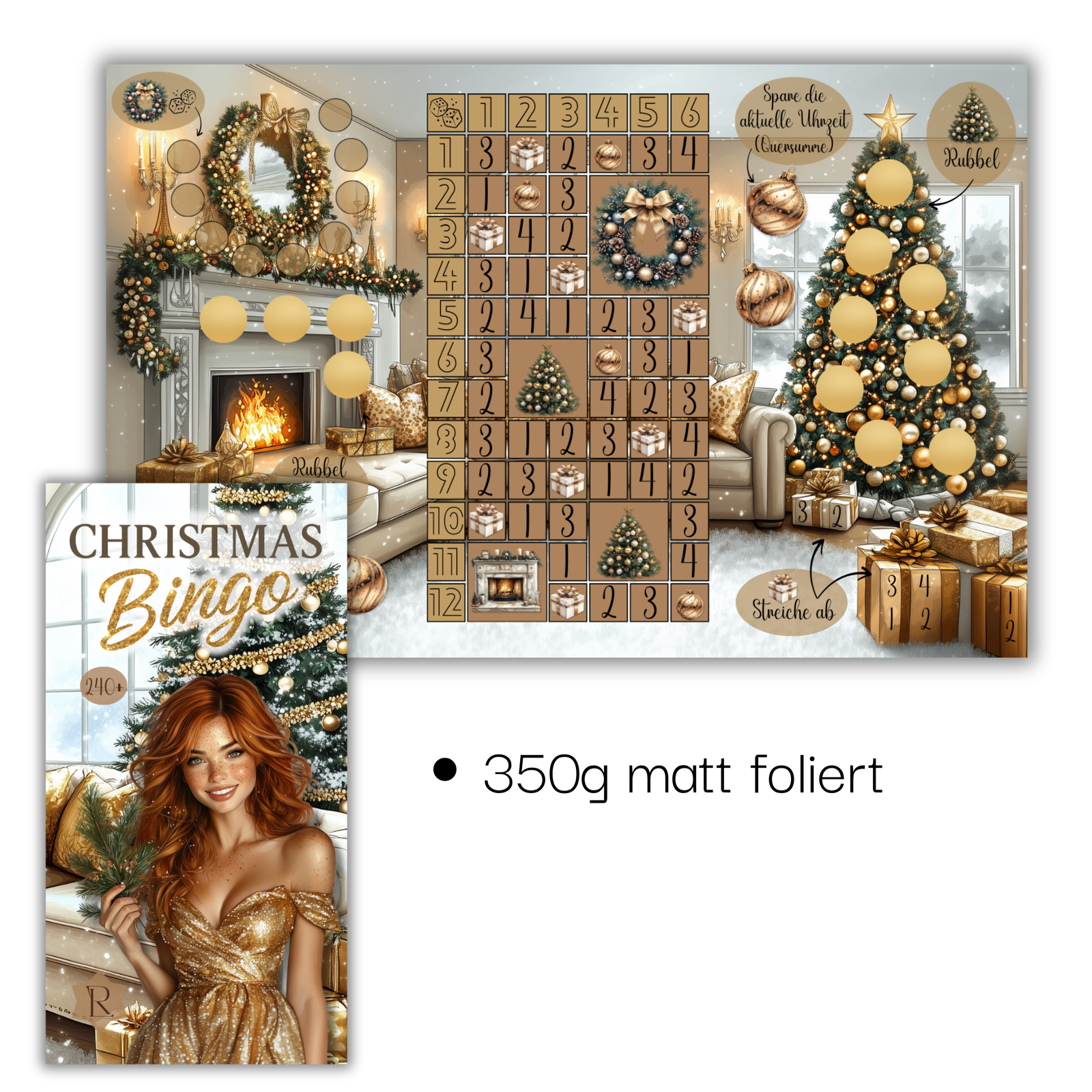 Christmas Bingo - 3er Klappkarte