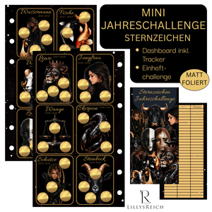 Sternzeichen Mini Jahreschallenge - Einheftchallenge