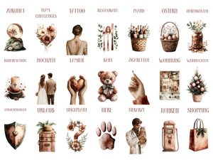 Bedruckte Zippertaschen Design Nature