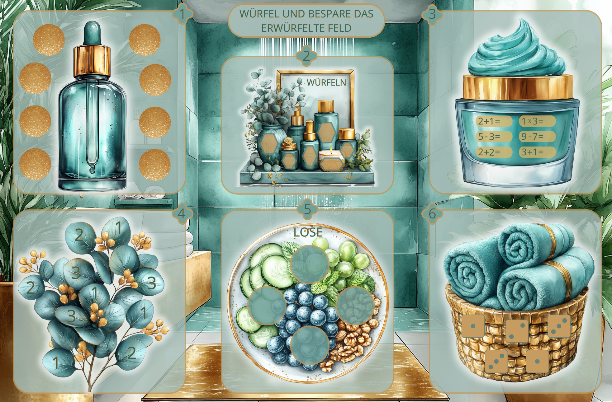 Green Harmony Sparchallenge - 3er Klappkarte