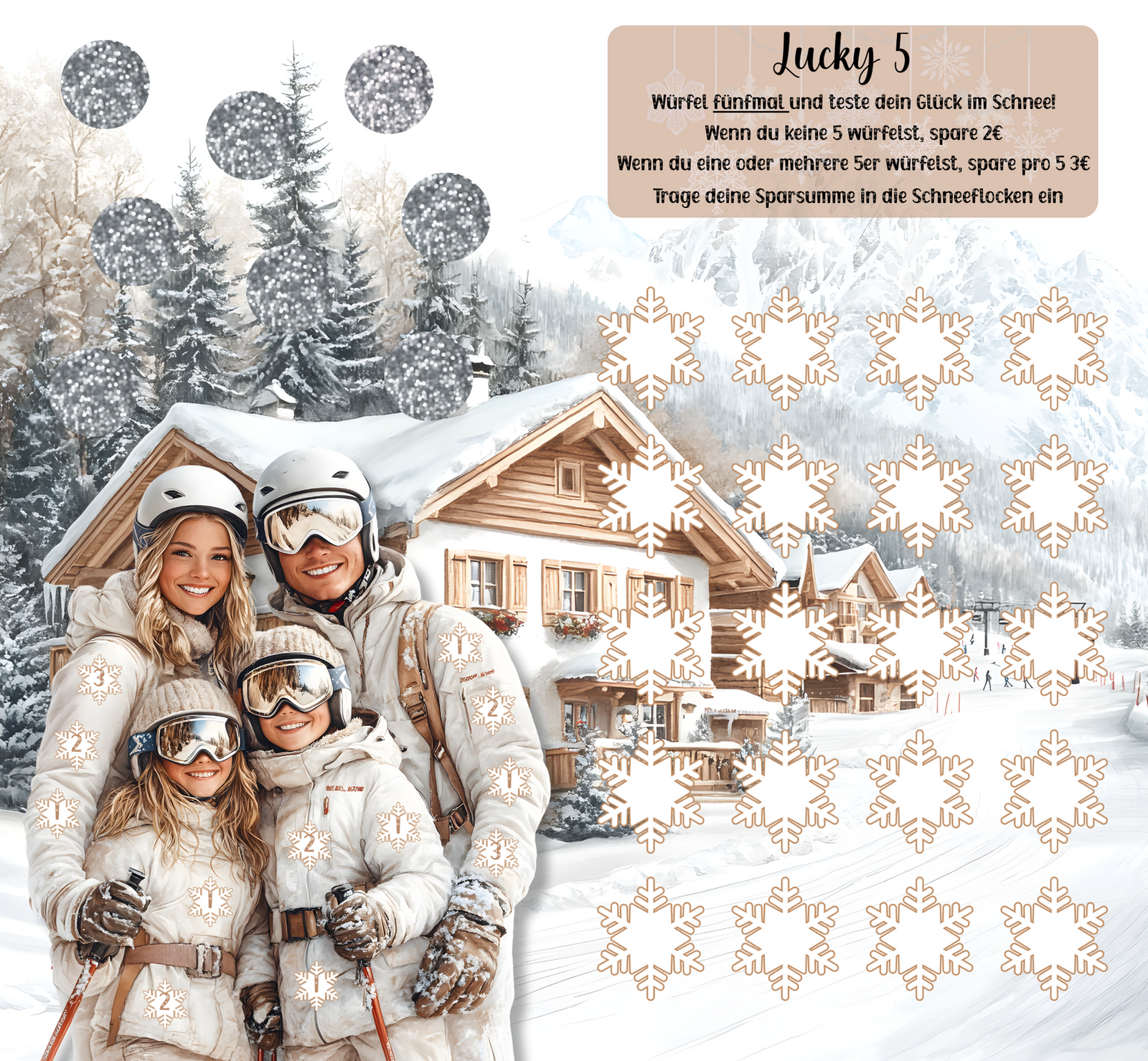 Schneeglück - 2er Klappkarte