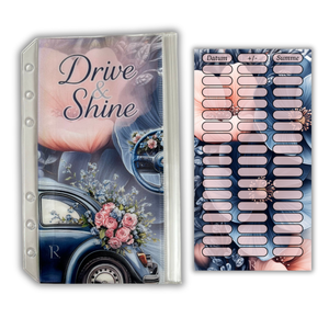 Auto Bundle - 3er Klappkarte - Einheftchallenge - bedruckte Zippertasche - Tracker