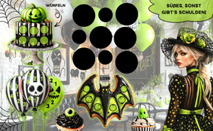 Haunted Birthday - 3er Klappkarte - selbstgedruckt