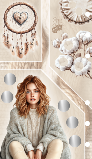 Wolle Bundle - Einheftchallenge - Zippertasche - Tracker