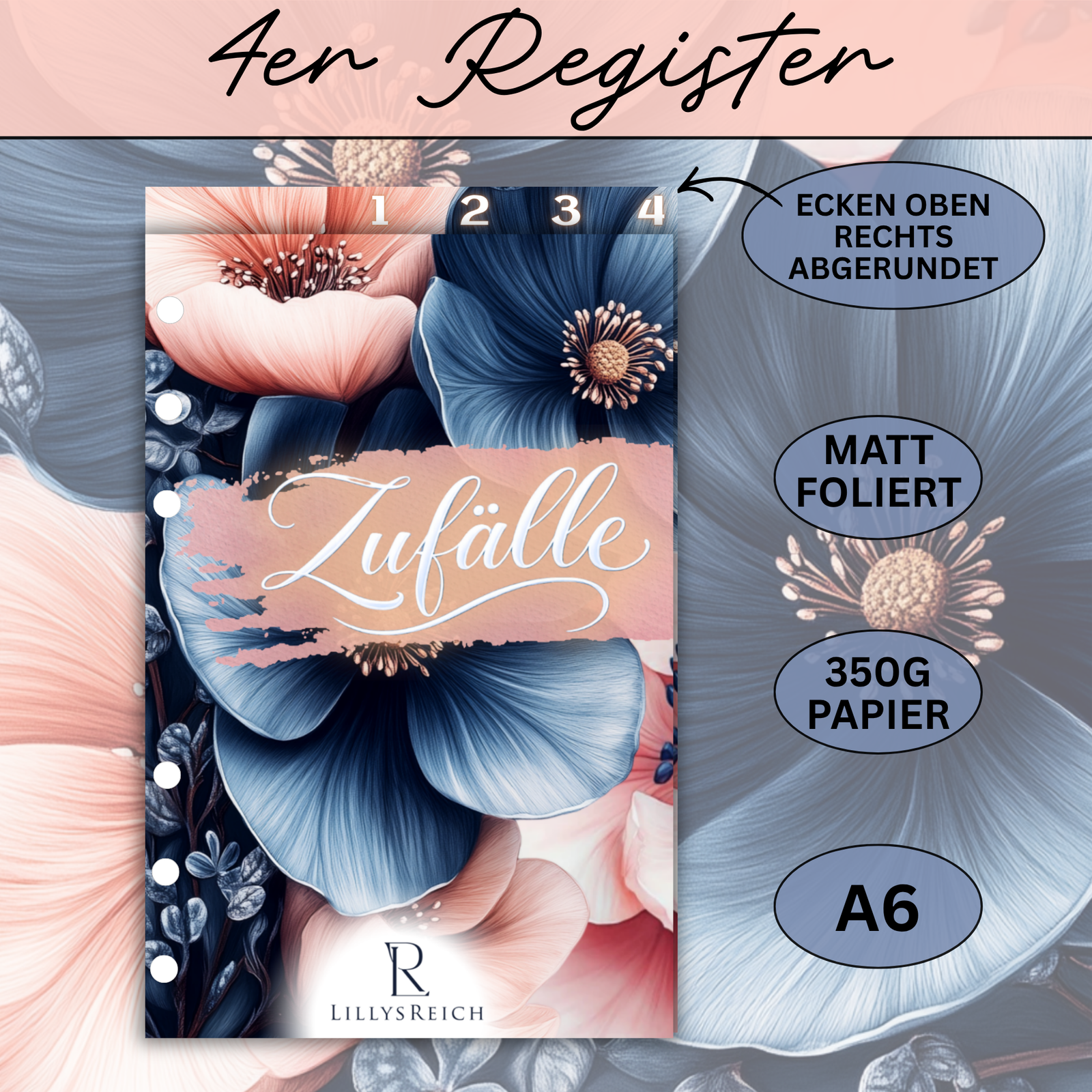 Register - 4er - Blush Navy
