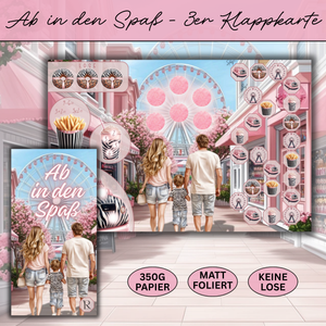 Ab in den Spaß - 3er Klappkarte