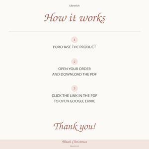Blush Christmas – how it works