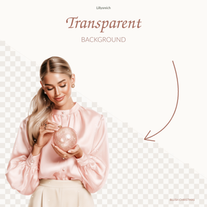 Blush Christmas – transparent background example
