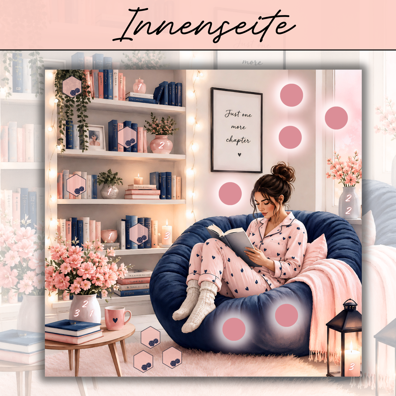 Bücherliebe - 2er Klappkarte