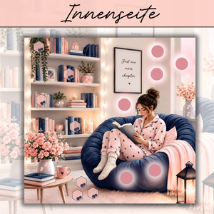 Bücherliebe - 2er Klappkarte