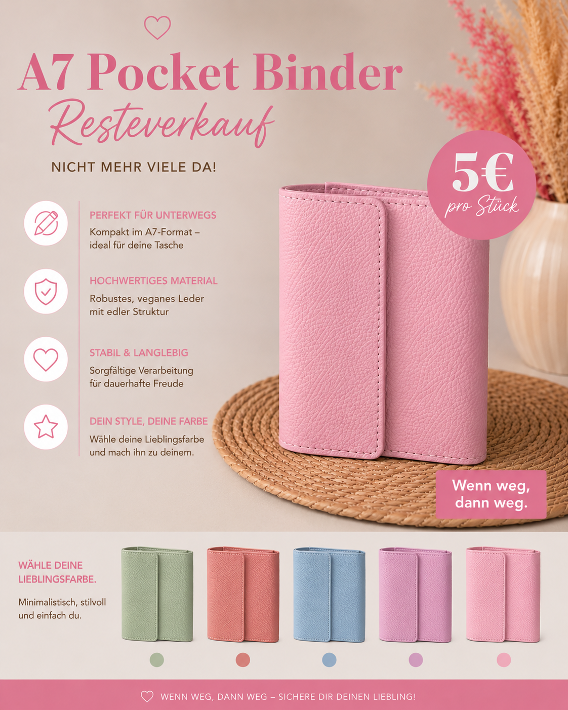 A7 Pocket Binder Resteverkauf