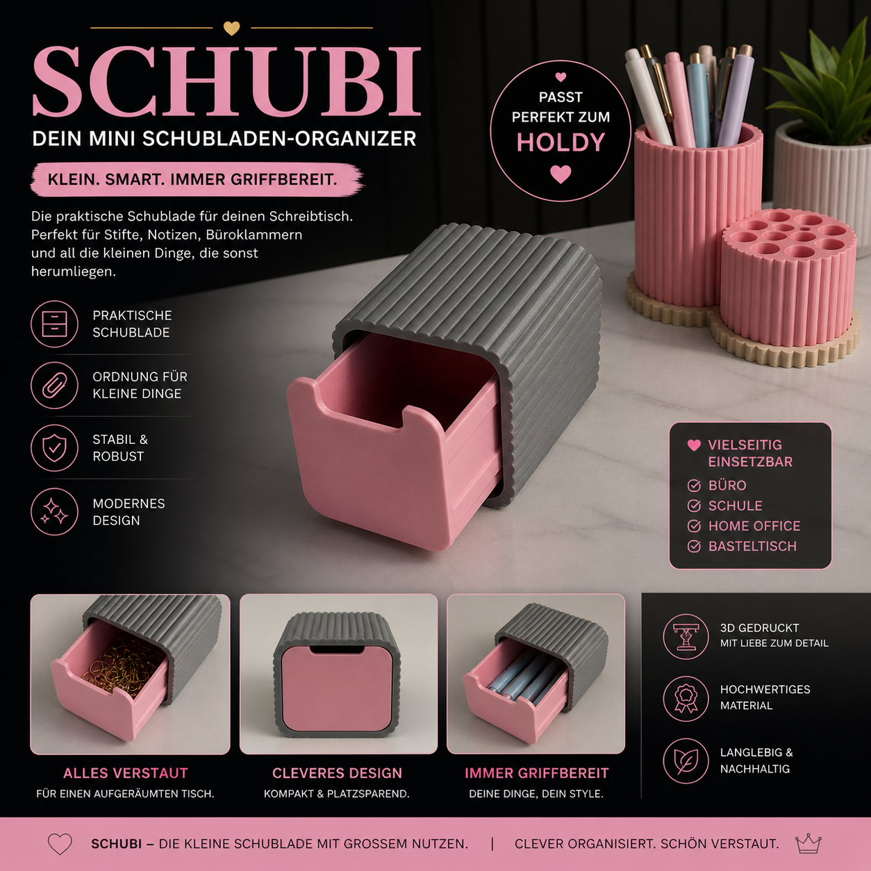 SCHUBI – Dein Mini Schubladen Organizer
