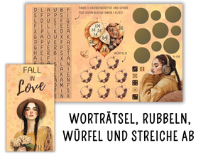 Jahreszeiten - 3er Klappkarte - Rubbelchallenge