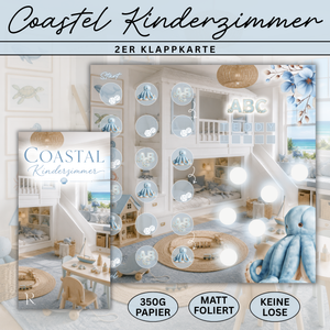 Coastel Kinderzimmer - 2er Klappkarte