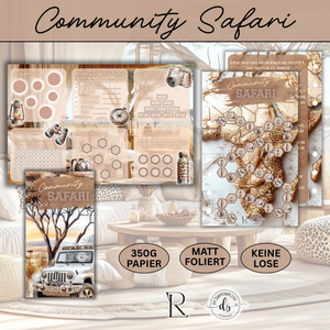 Community Safari - Einheft + 3er Klappkarte