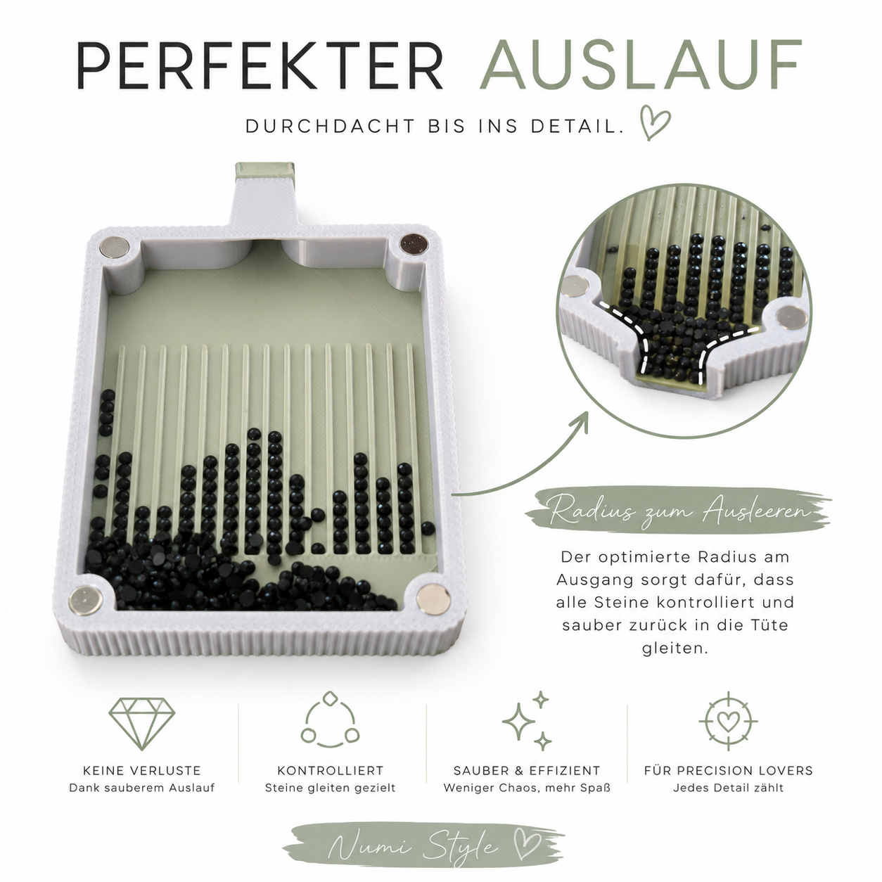 Diamond Painting Schiffchen mit Magnetdeckel | PLA | Magnetisches Tray