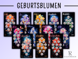 Geburtstblumen - Rubbelchallenge