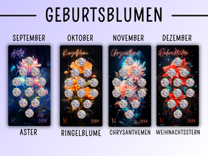 Geburtstblumen - Rubbelchallenge