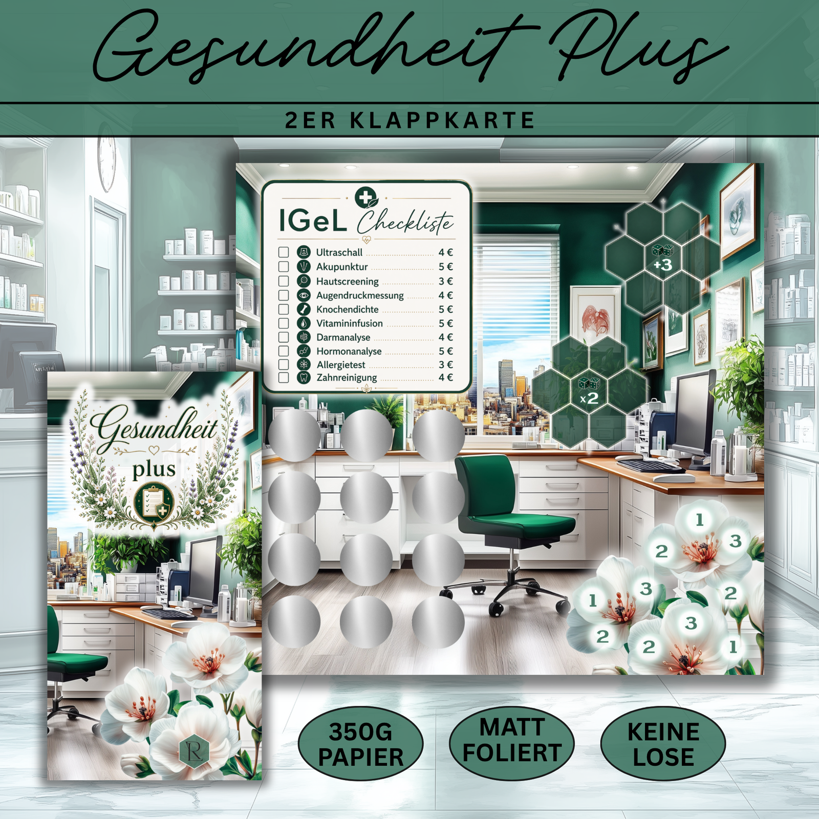 Gesundheit Plus - 2er Klappkarte