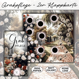 Grabpflege - 2er Klappkarte