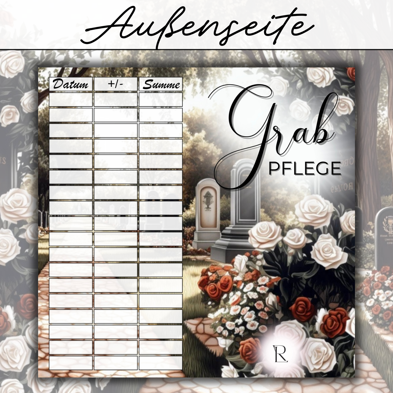 Grabpflege - 2er Klappkarte