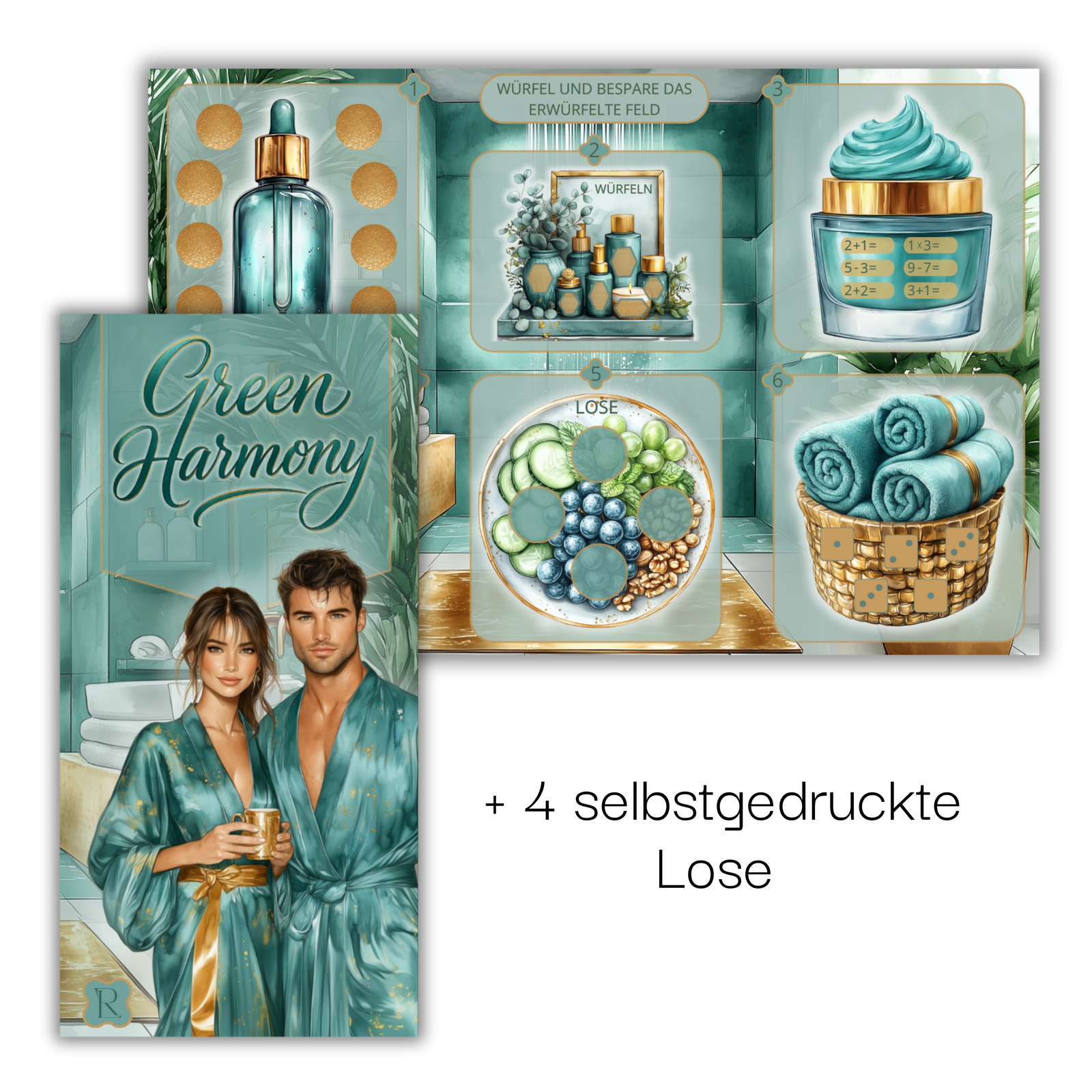 Green Harmony Sparchallenge - 3er Klappkarte