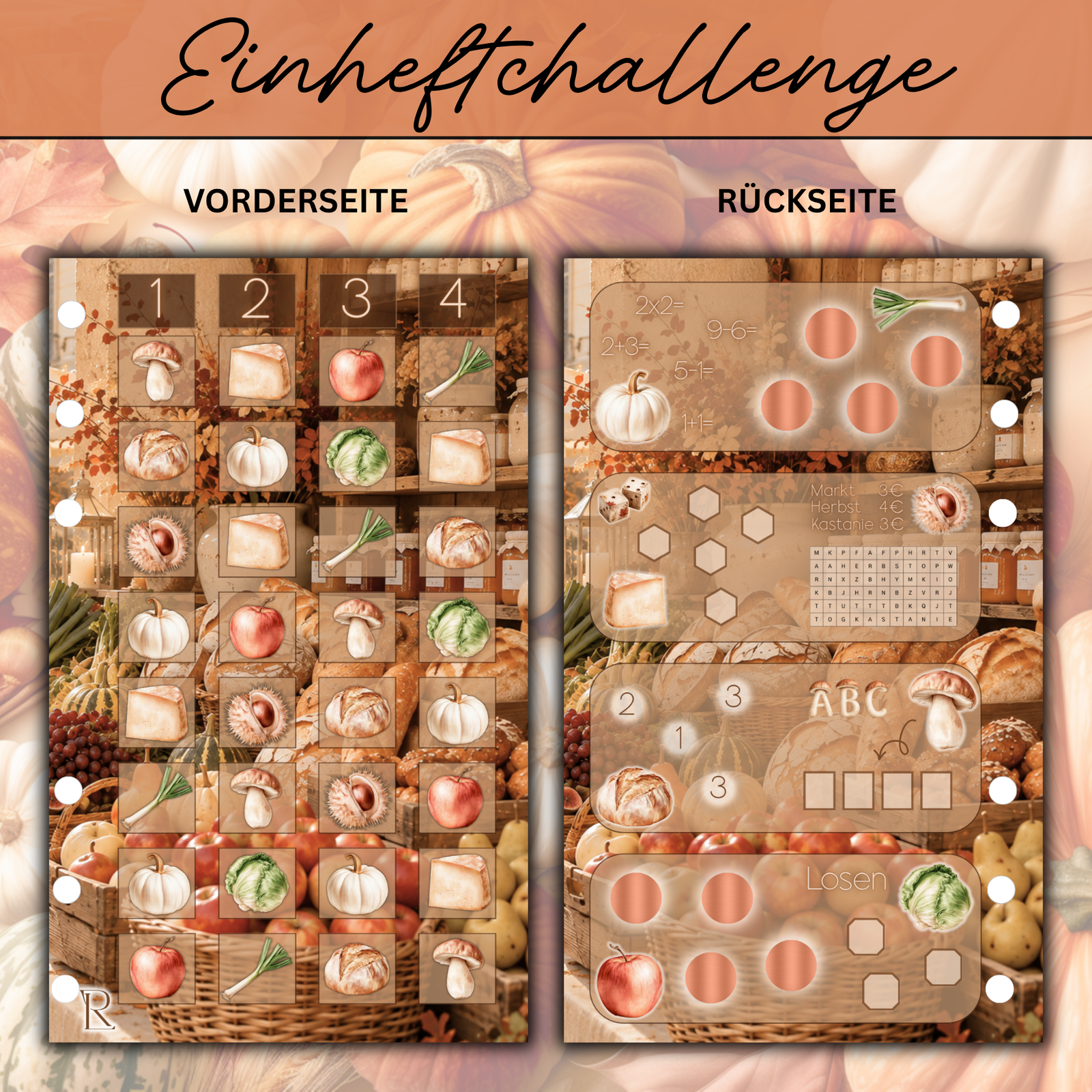 Herbstmarkt - Einheftchallenge