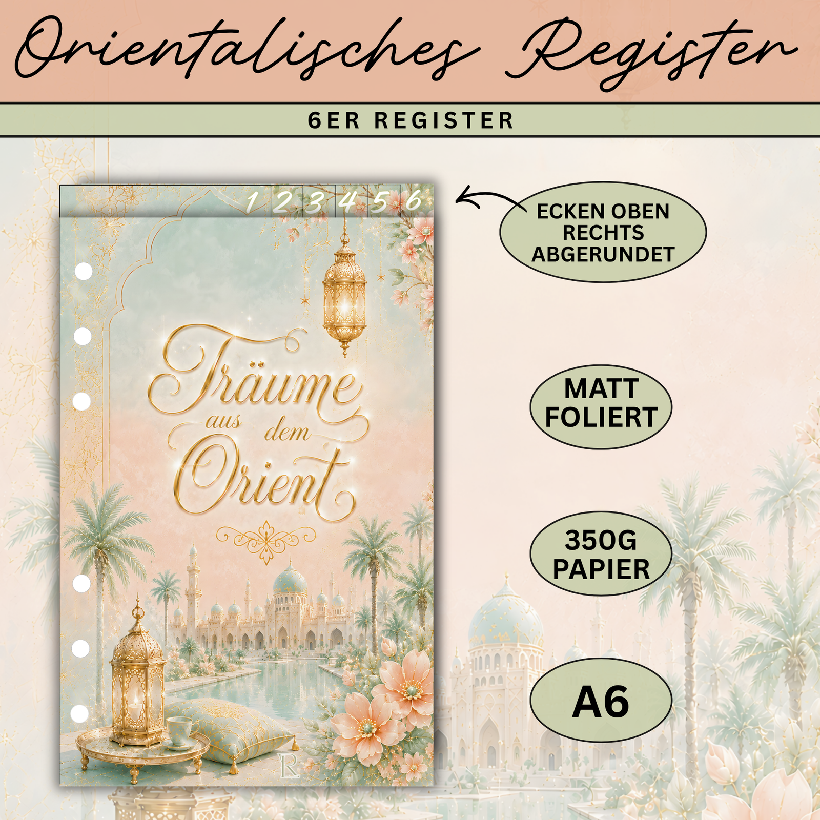 Orientalisches Register - 6er Register