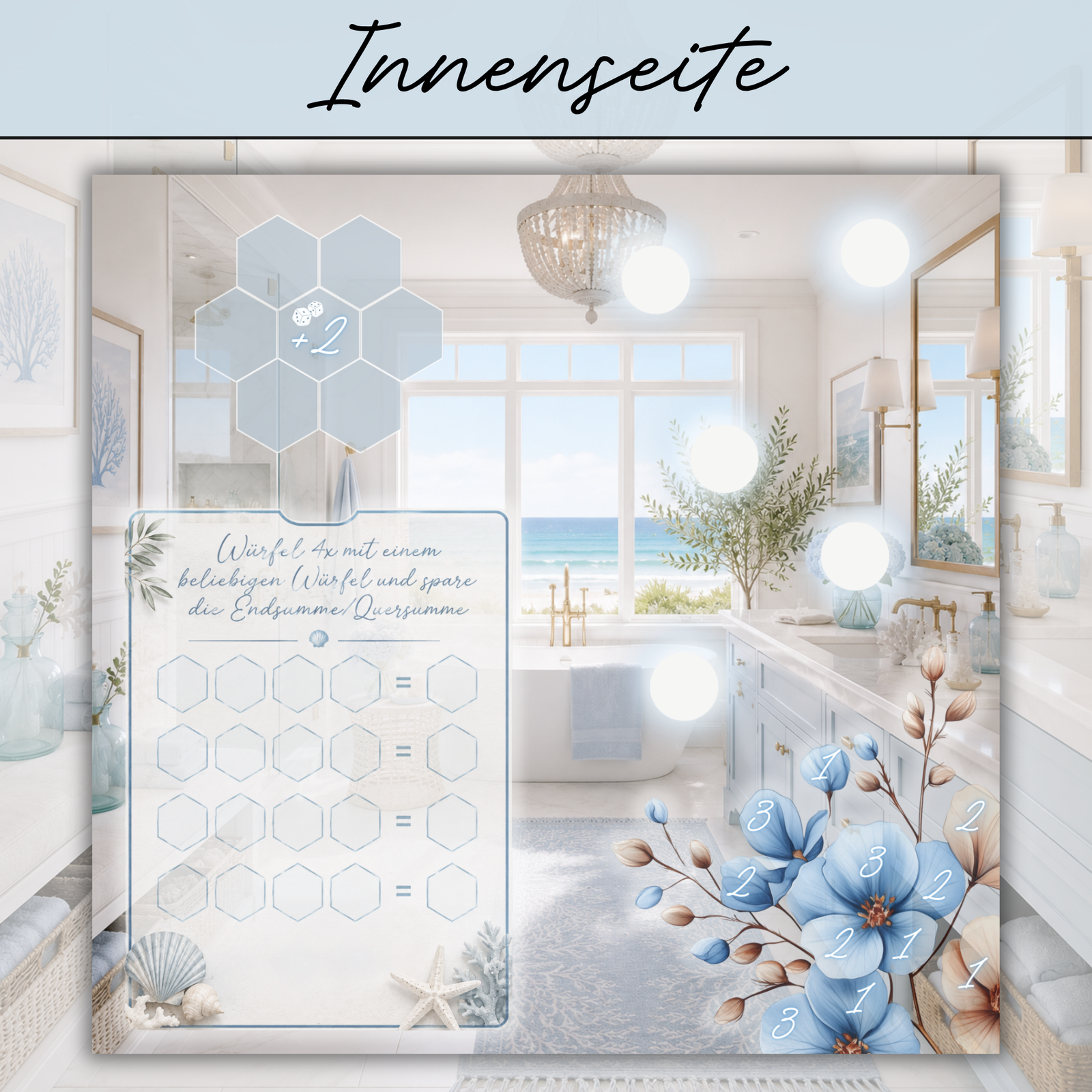 Coastel Badezimmer - 2er Klappkarte