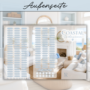 Coastel Wohnzimmer - 3er Klappkarte