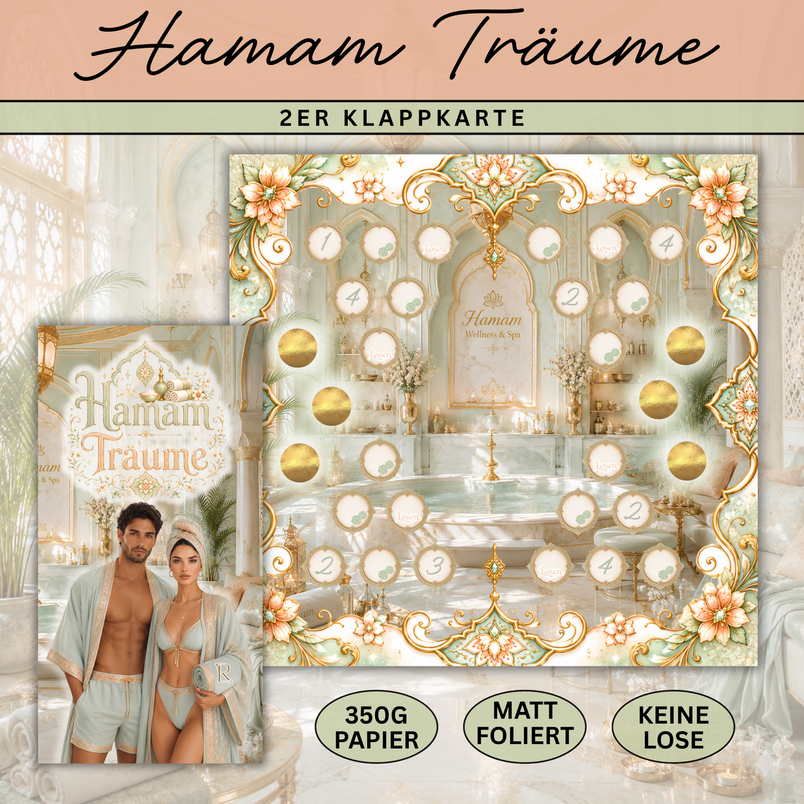 Hamam Träume - 2er Klappkarte