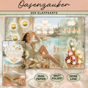Oasenzauber - 3er Klappkarte
