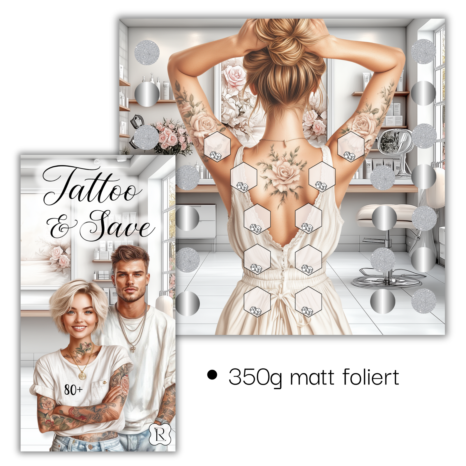 Tattoo & Save - 2er Klappkarte