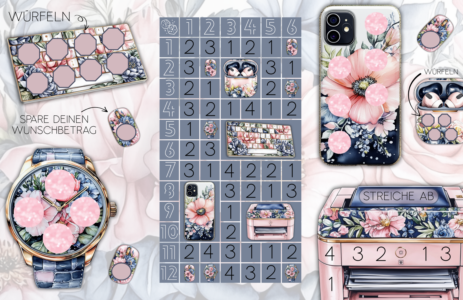 Elektro Bingo - 3er Klappkarte