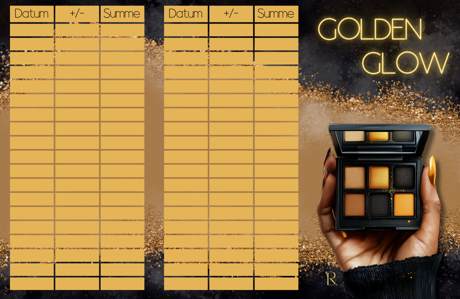 Golden Glow - 3er Klappkarte