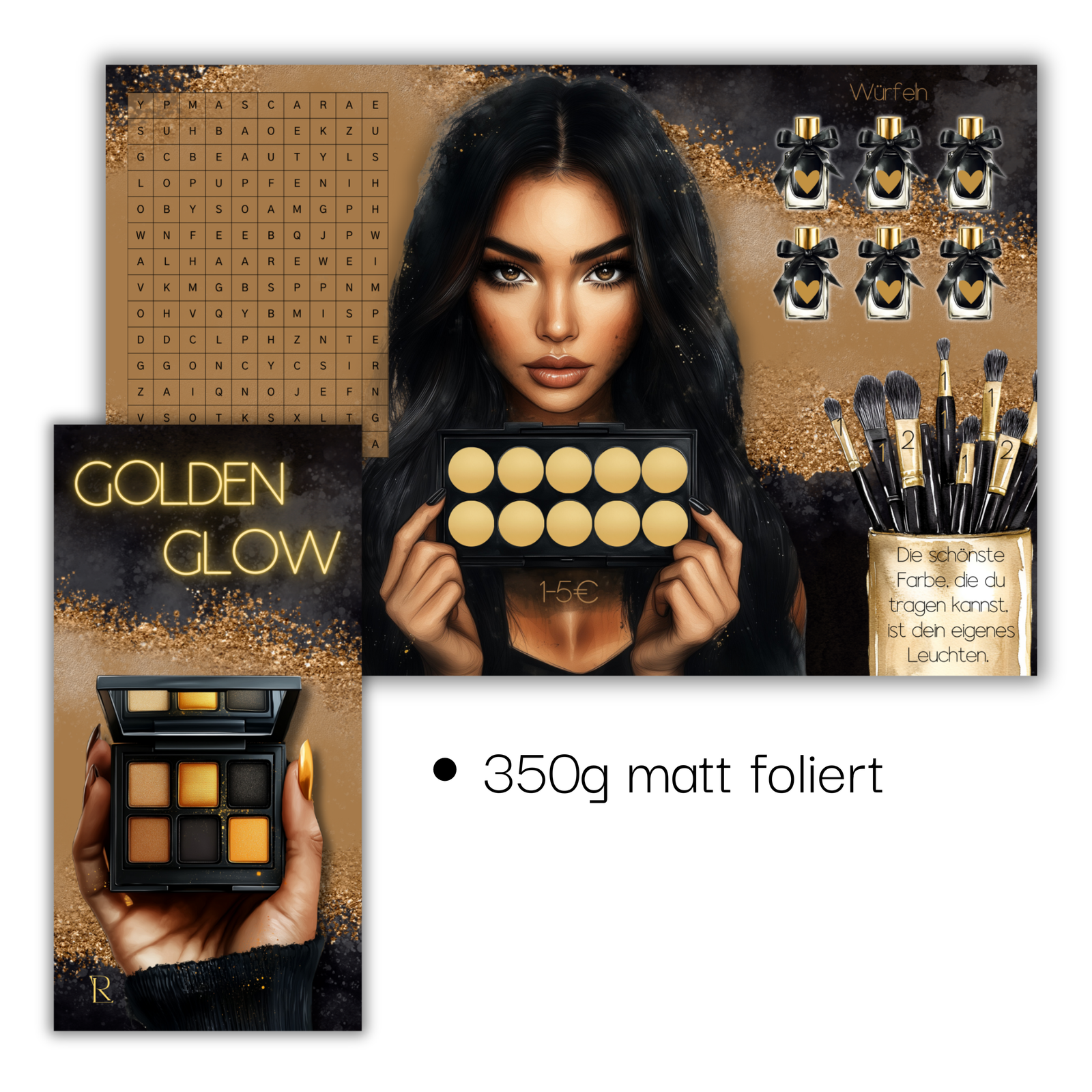 Golden Glow - 3er Klappkarte