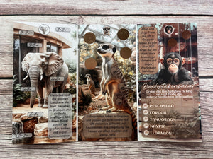 Ab in den Zoo - 3er Klappkarte OHNE Deckblatt (Sparweg)