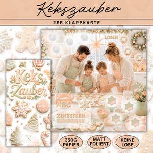 Kekszauber - 2er Klappkarte