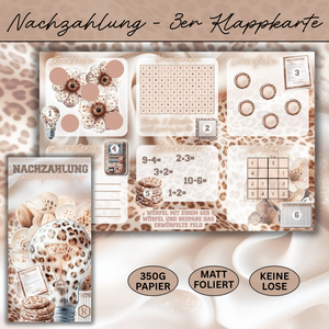 Nachzahlung - 3er Klappkarte