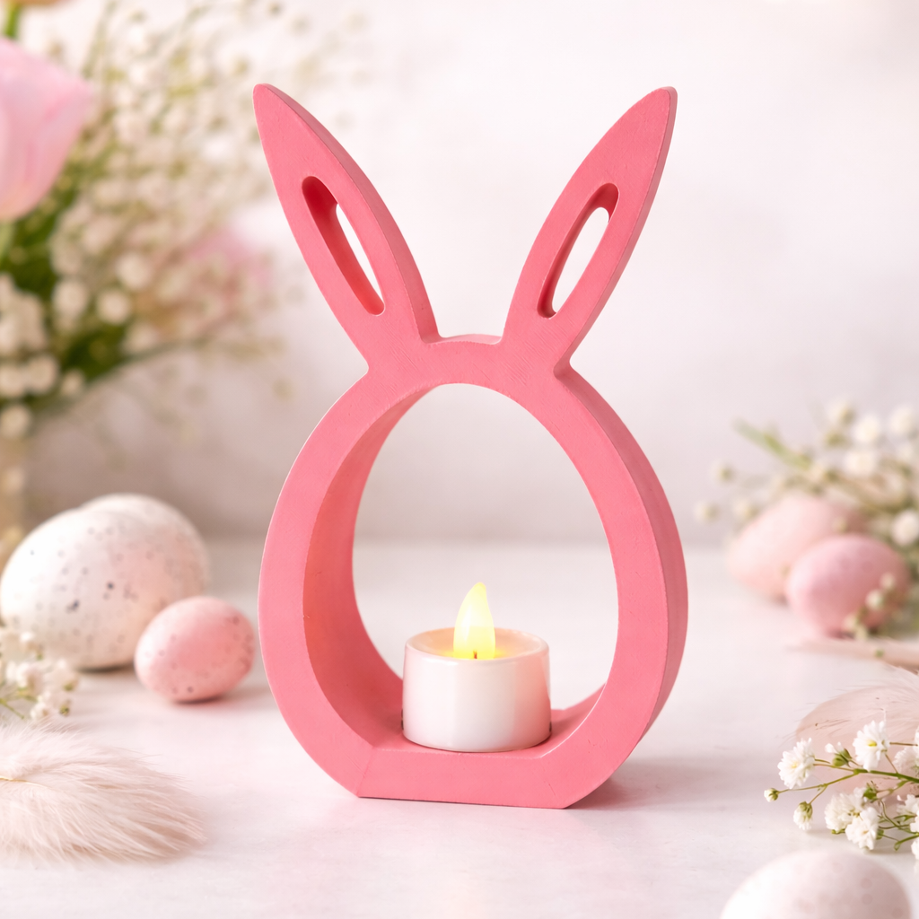 Osterhase Teelicht Deko - 3D Druck