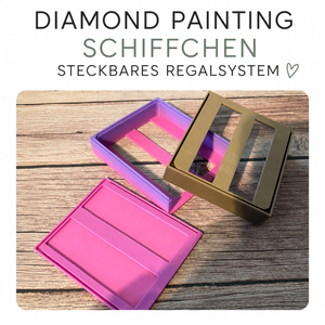 Steckbares Regalsystem für Diamond Painting Schiffchen | Erweiterbar