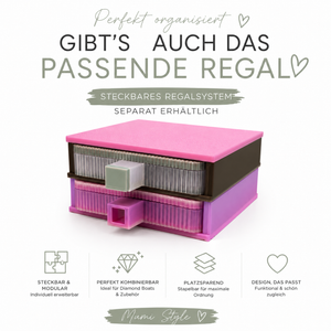 Steckbares Regalsystem für Diamond Painting Schiffchen | Erweiterbar