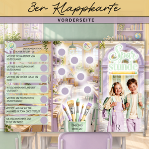 Sparstunde - Einheft + 3er Klappkarte