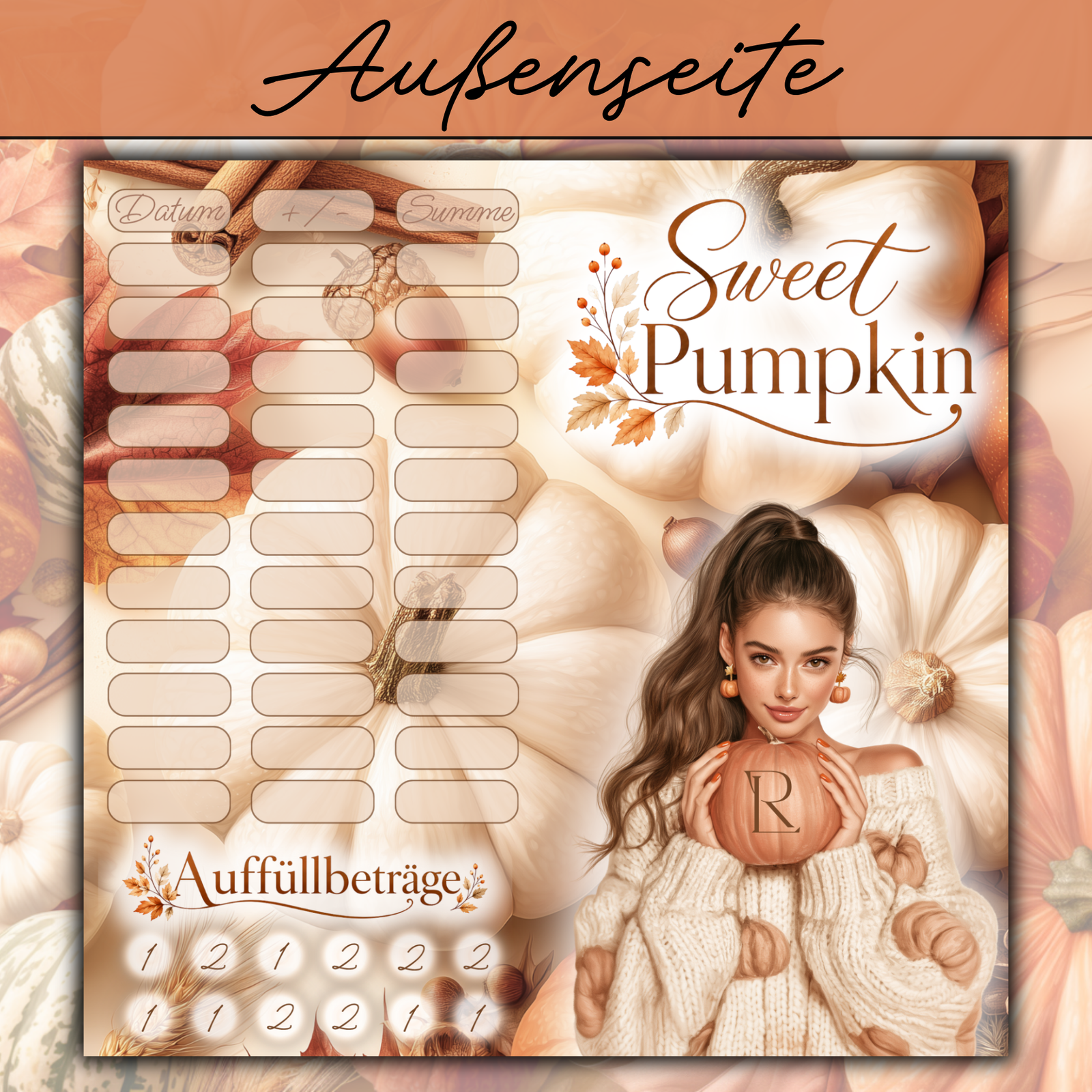 Sweet Pumpkin- 2er Klappkarte