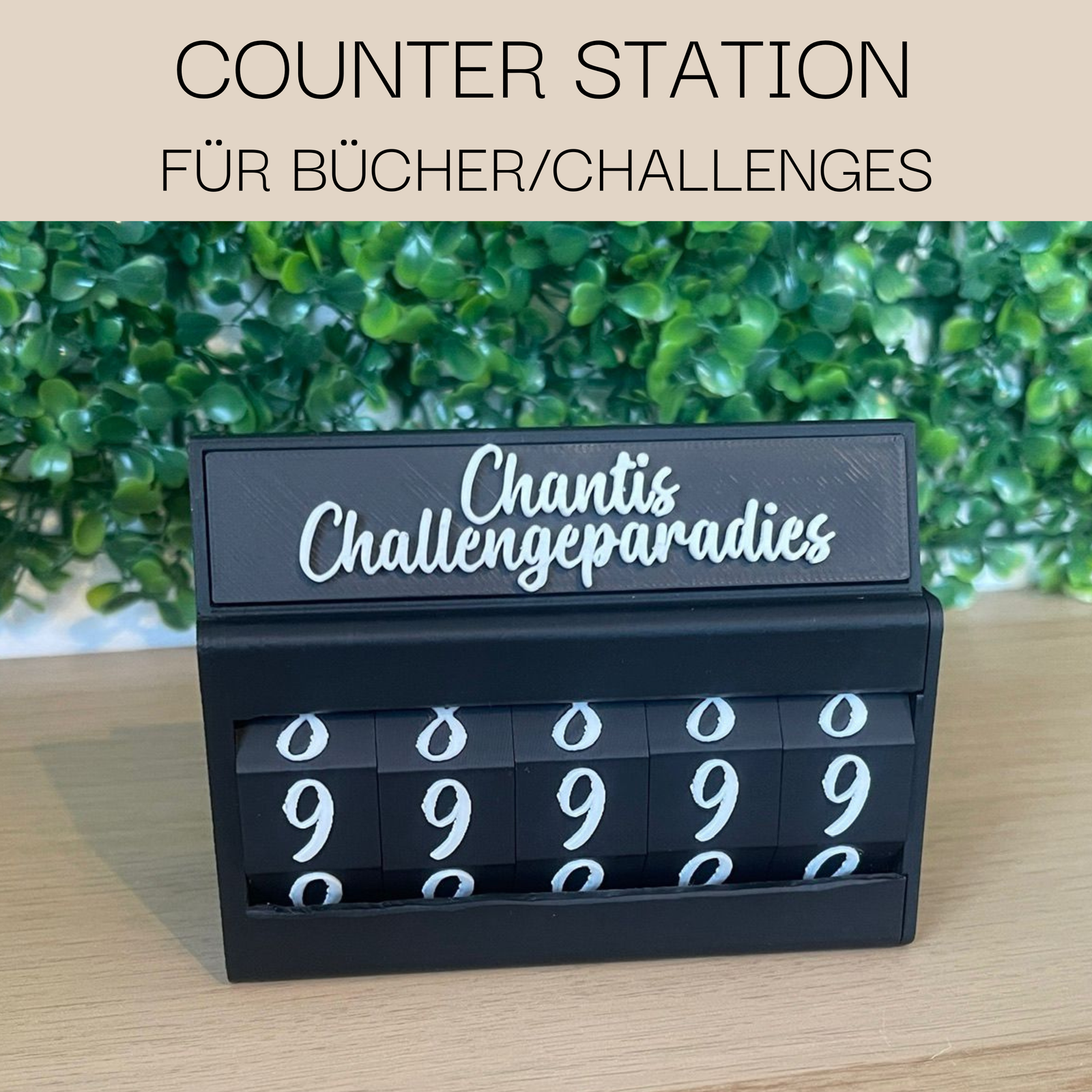 Counter Station Zahlenzähler für Bücher und/oder abgeschlossene Challenges
