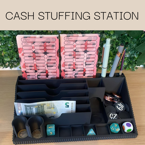Cash Stuffing Station 3D Druck Organisation für Budgeting und Spar Challenges