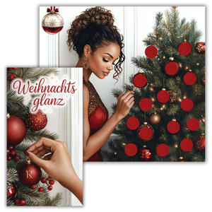 Weihnachtsglanz- 2er Klappkarte
