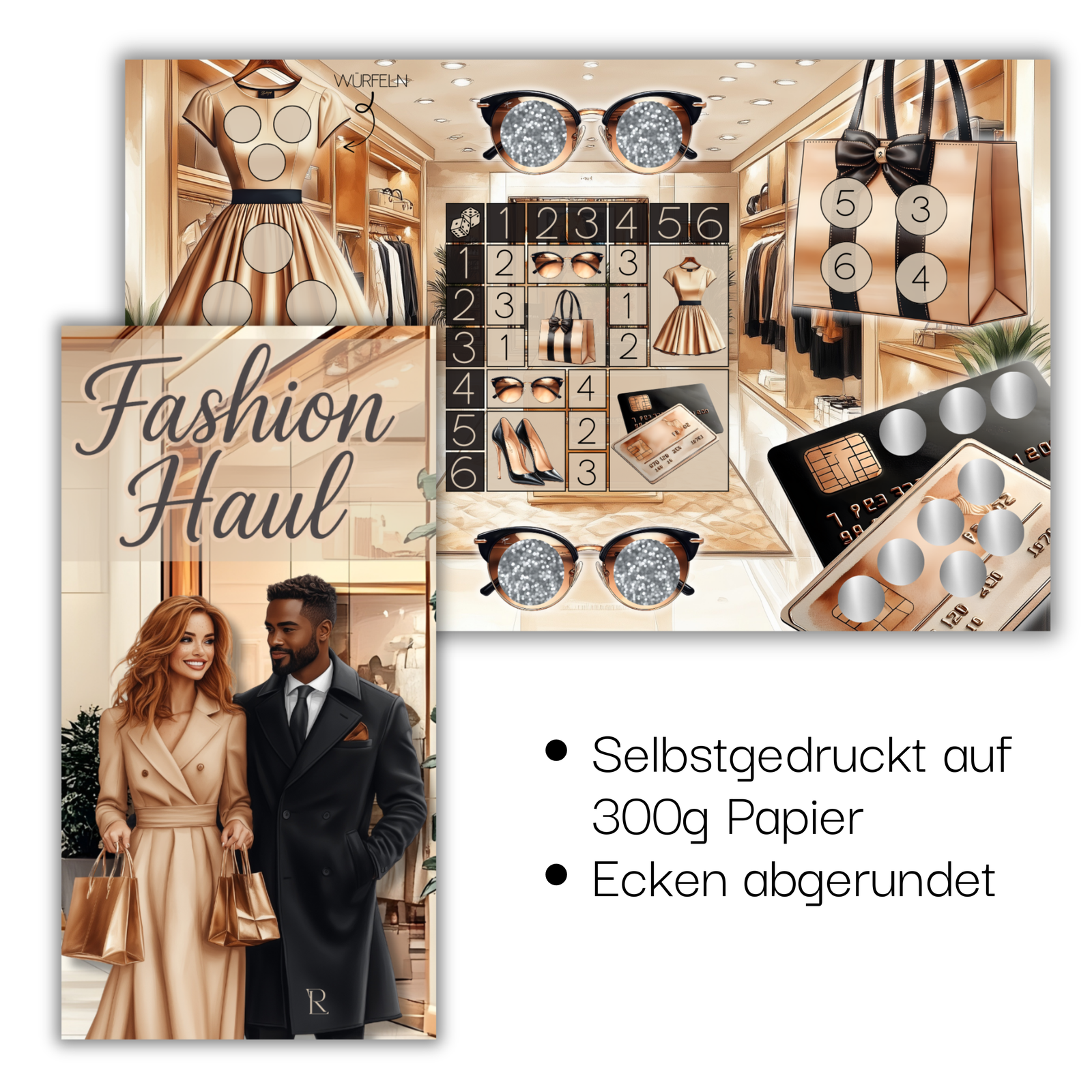 Fashion Haul - 3er Klappkarte - selbstgedruckt