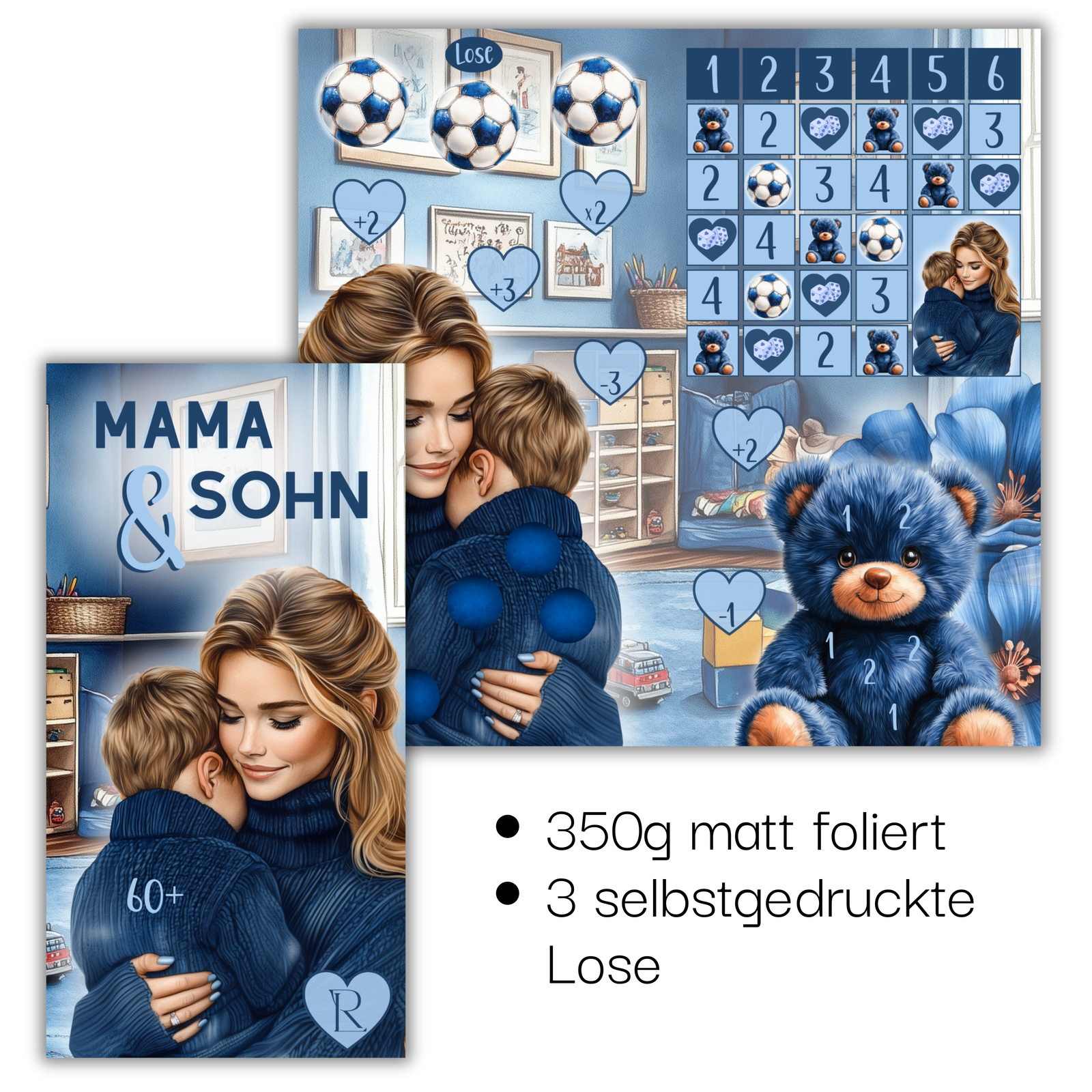 Bundle Mama & Sohn & Tochter - 2er Klappkarten