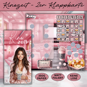 Kinozeit - 2er Klappkarte